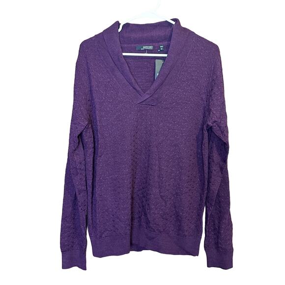 Murano Modern Performance Pullover‎ Lightweight Sweater Size Medium Burgundy - Picture 1 of 10